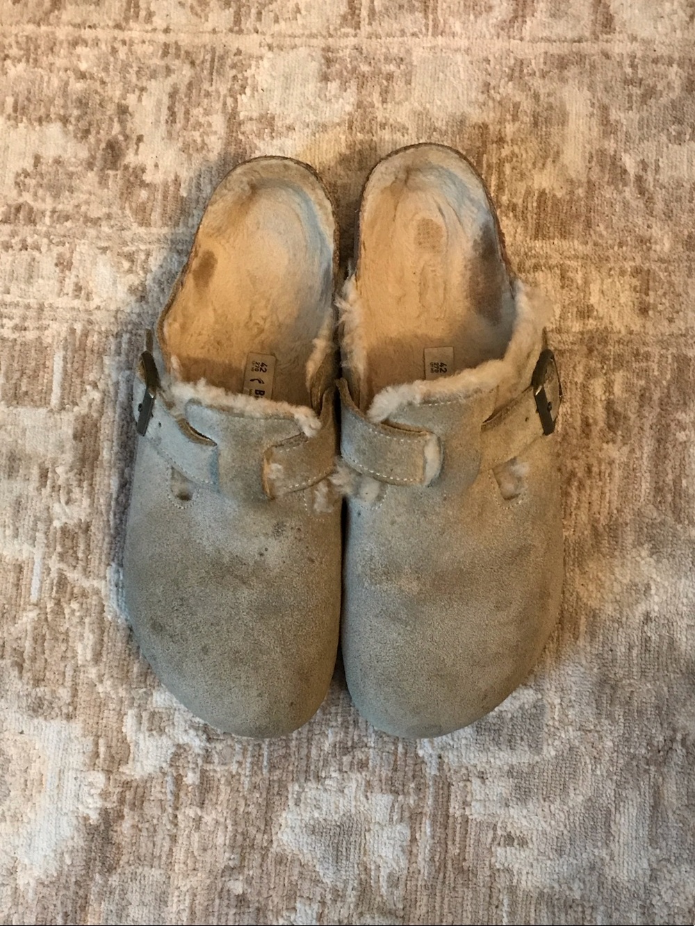 Birkenstock Boston Shearling Clogs Sz 42